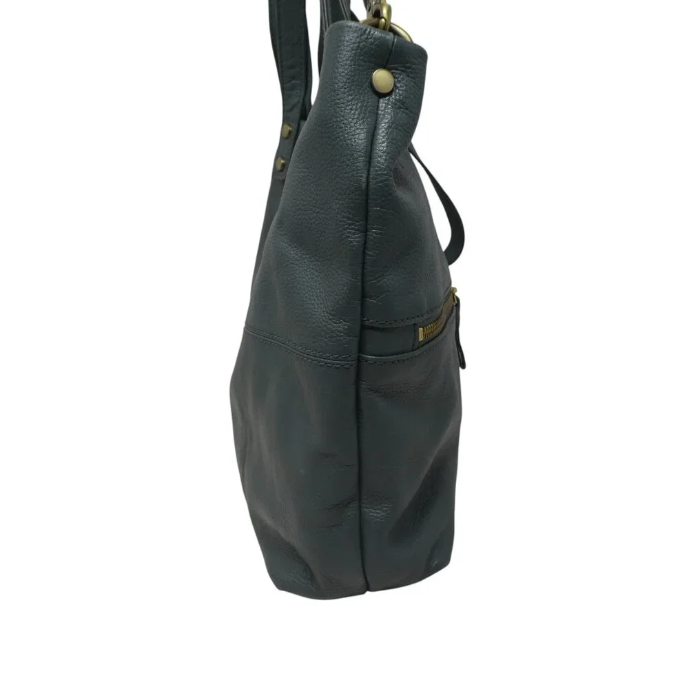 Aspen Green Leather Tote Shoulder Bag Purse Crossbody